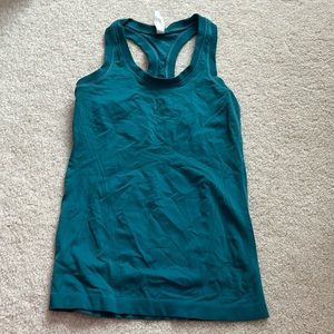 Athleta seamless momentum tank teal size xs